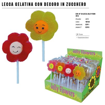LECCA JELLY FIORI x 24 Pz.V.0,70 ART.18144 [ROSSINIS198]