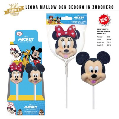MICKEY AND FRIENDS LECCA MALLOW EXPO x 12  Pz.ART.LSQM029 [ROSSINIS255]