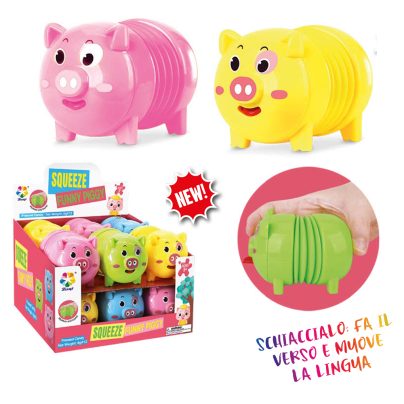 SQUEEZE FUNNY PIGGY x 12 Pz.V.2,10 ART.A7170 [ROSSINIS340]