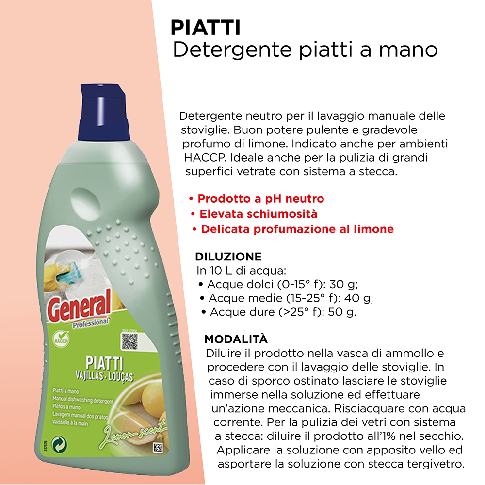 LAVAGGIO MANUALE STOVIGLIE ML.1000 ART.7124 [SUTTER360]