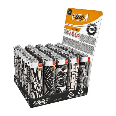 BLACK AND BEIGE J23 BIC SLIM x 50 Pz. DECORATO [BIC210]
