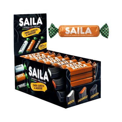 SAILA SOFFICE CARAMELLO/LIQUIRIZIA x100 Pz. [SAILA125]