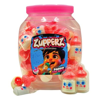 ZUPPERZ POPPIN BABY BOTTLE ROSA BARATTOLO x 50 Pz. [ZUPPERZ100]