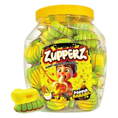 ZUPPERZ POPPIN BANANA BARATTOLO x 50 Pz. [ZUPPERZ115]