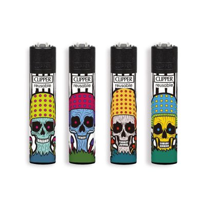 MUSHROOMS SKULLS + LB CLIPPER LARGE x 48 Pz. [CLIPPER104]