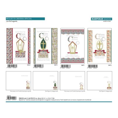 BIGLIETTI CRESIMA SPECIAL x 12 Pz. ART.ASRE18/12 [MARPIMAR240]