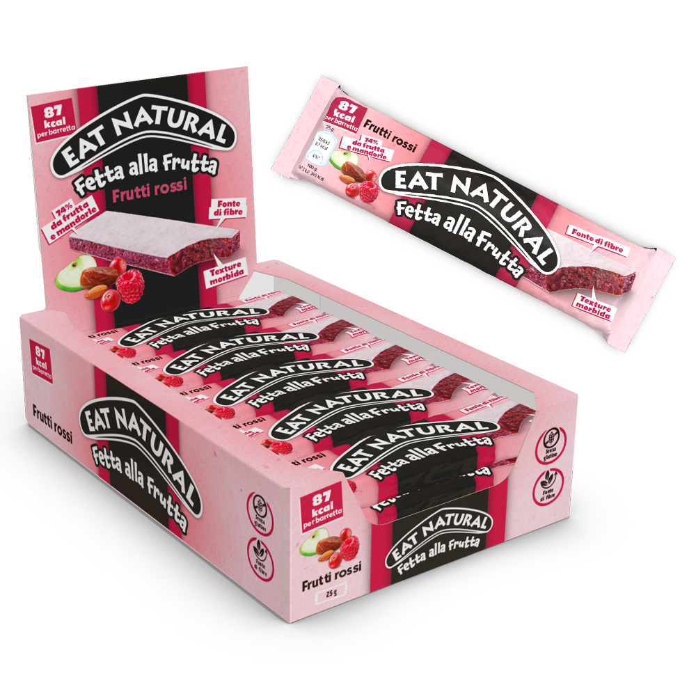 BARRETTA EAT NATURAL FRUTTI ROSSI x 15 Pz. [FERR142]