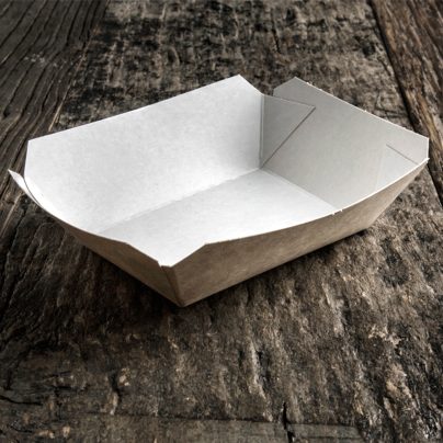 VASCHETTA KRAFT 300 ML 9x20x4H CM x 100 Pz. ART.BK0920 [USOBIO140]